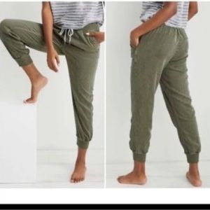 Aerie sun washed desert jogger sweatpants nwt - green